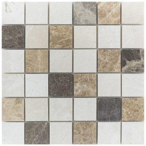 Marble Mosaics – Beige Brown Gold Mix