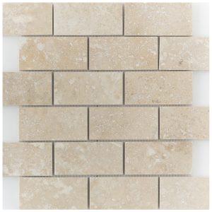 Travertine Mosaics – Light (Interlocking)