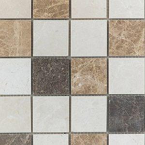 Beige Brown Gold Mix – Marble Mosaic