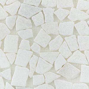 Pebbles White – Marble Mosiac